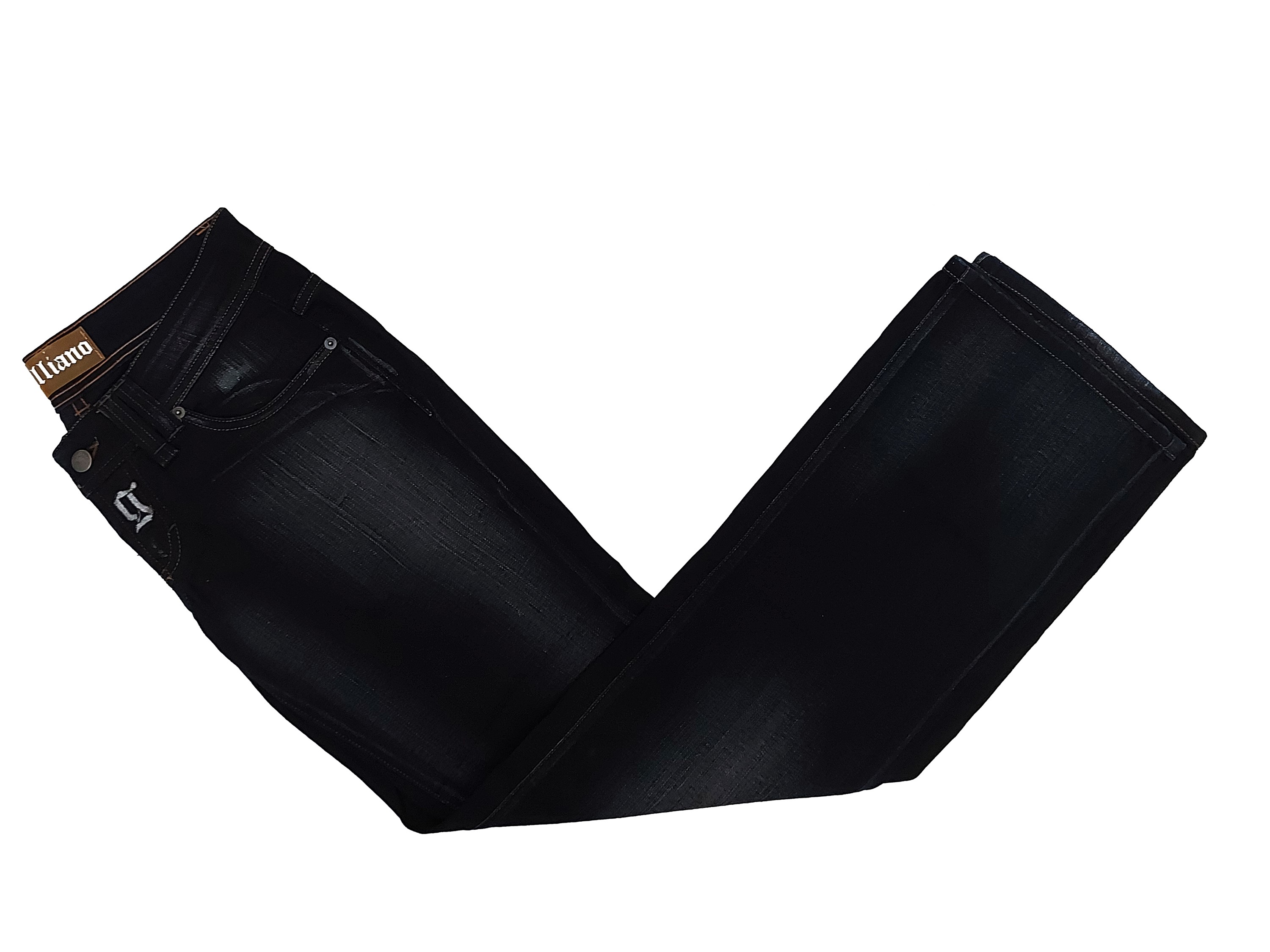 John Galliano, Jeans in denim blu, modello diritto