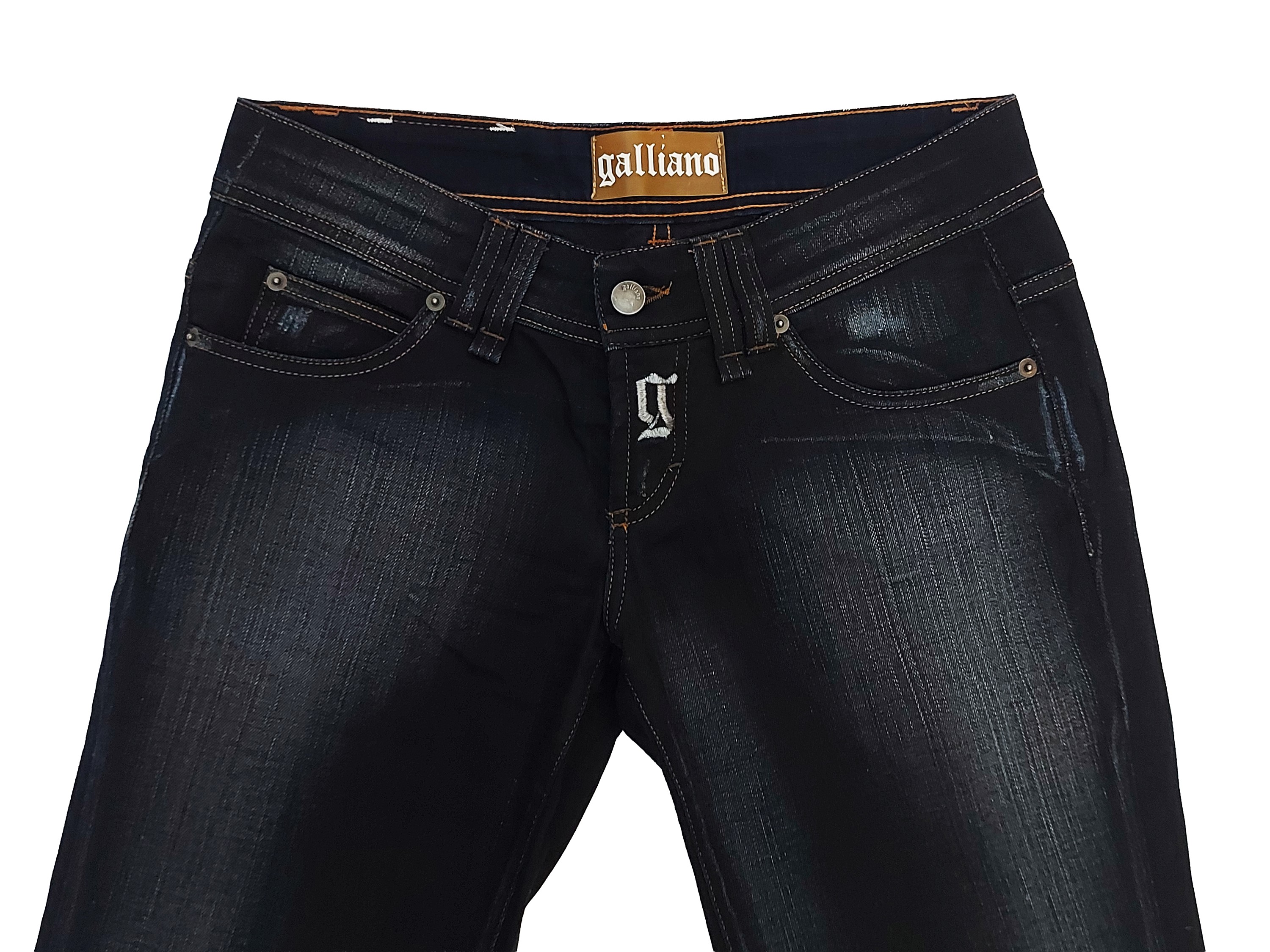 John Galliano, Jeans in denim blu, modello diritto