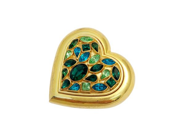 YSL - Heart-shaped jewel powder compact