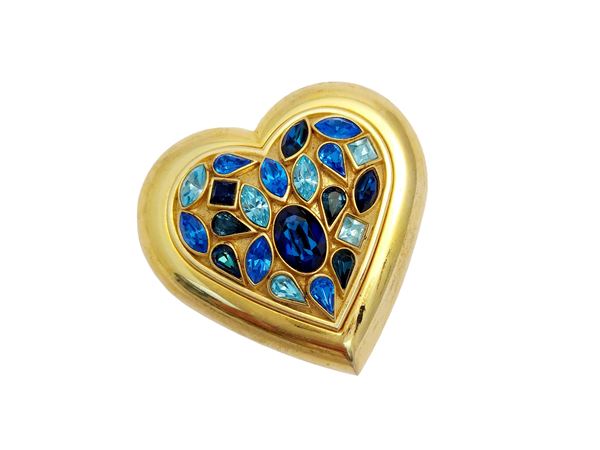 YSL - Heart-shaped jewel powder compact