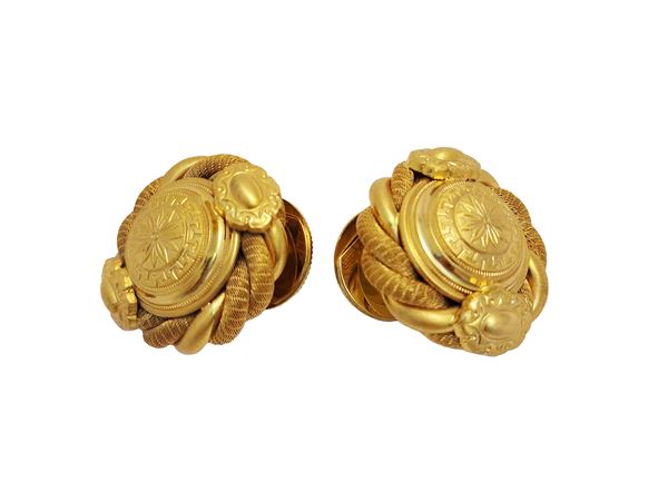 Ferré - Grandi gemelli in metallo golden tone