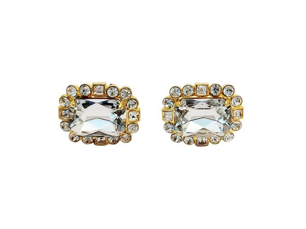 D&G - Cufflinks with large rhinestones