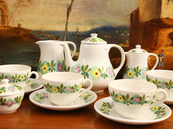 Ceramic coffee and milk service, Richard Ginori Mondovì