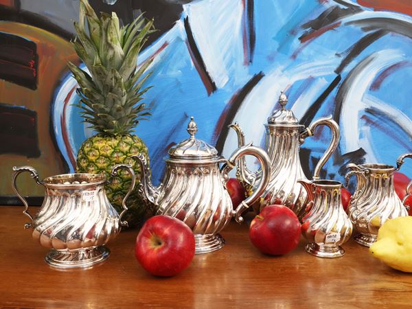 Servizio vittoriano per tè e caffè in argento, Lambert London