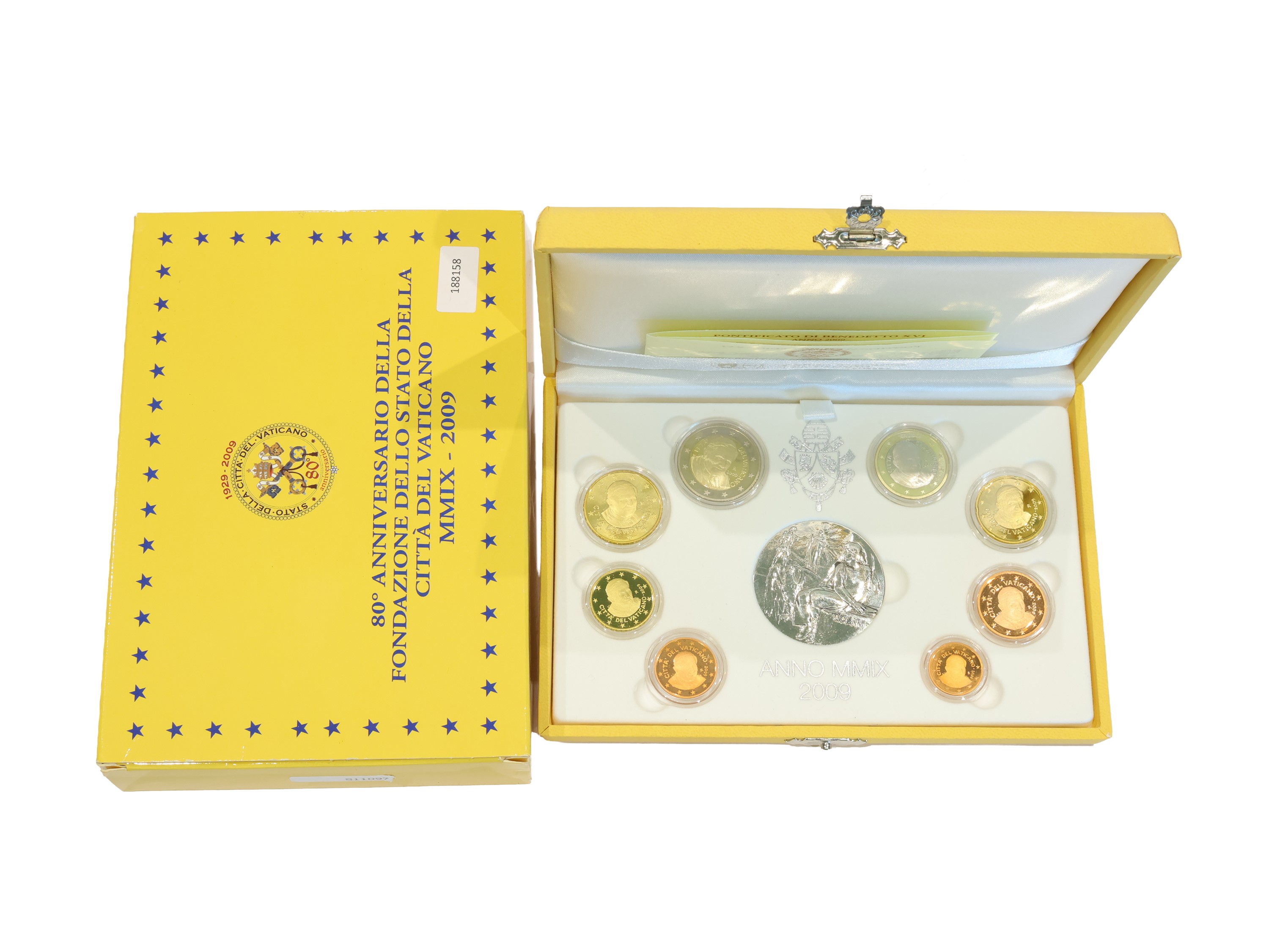 Papa Benedetto XVI, Serie divisionale annuale ufficiale delle monete Euro proof (Vaticano 2009)