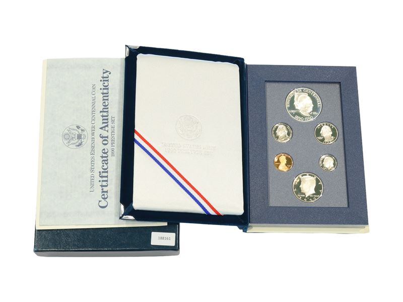 Usa, Divisionale ufficiale «Prestige» (proof) — Fondo specchio in argento 900/1000