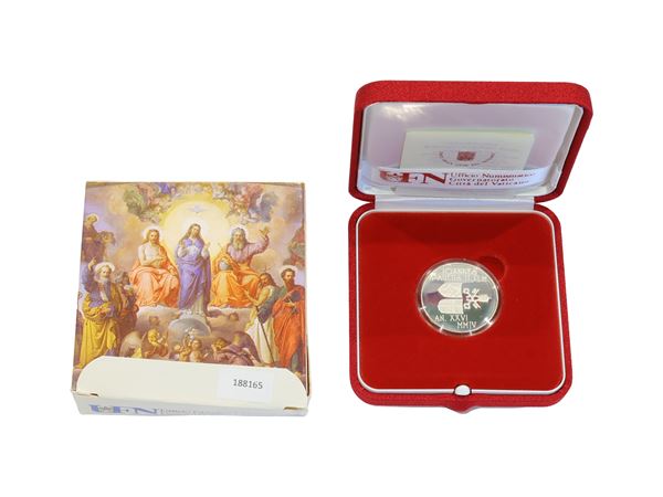Vatican 2004, commemorative silver coin Proof