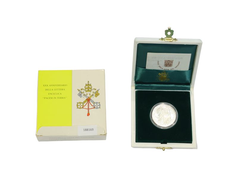 Vaticano, Moneta di Giovanni Paolo II (Anno XV), Lire 500 in argento 835/1000