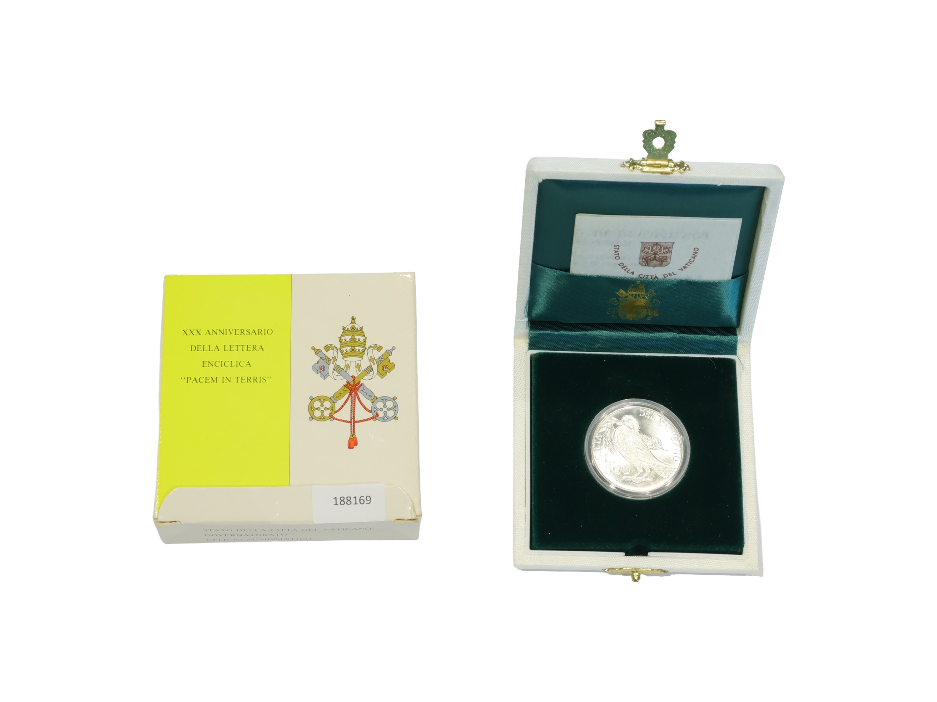 Vaticano, Moneta di Giovanni Paolo II (Anno XV), Lire 500 in argento 835/1000