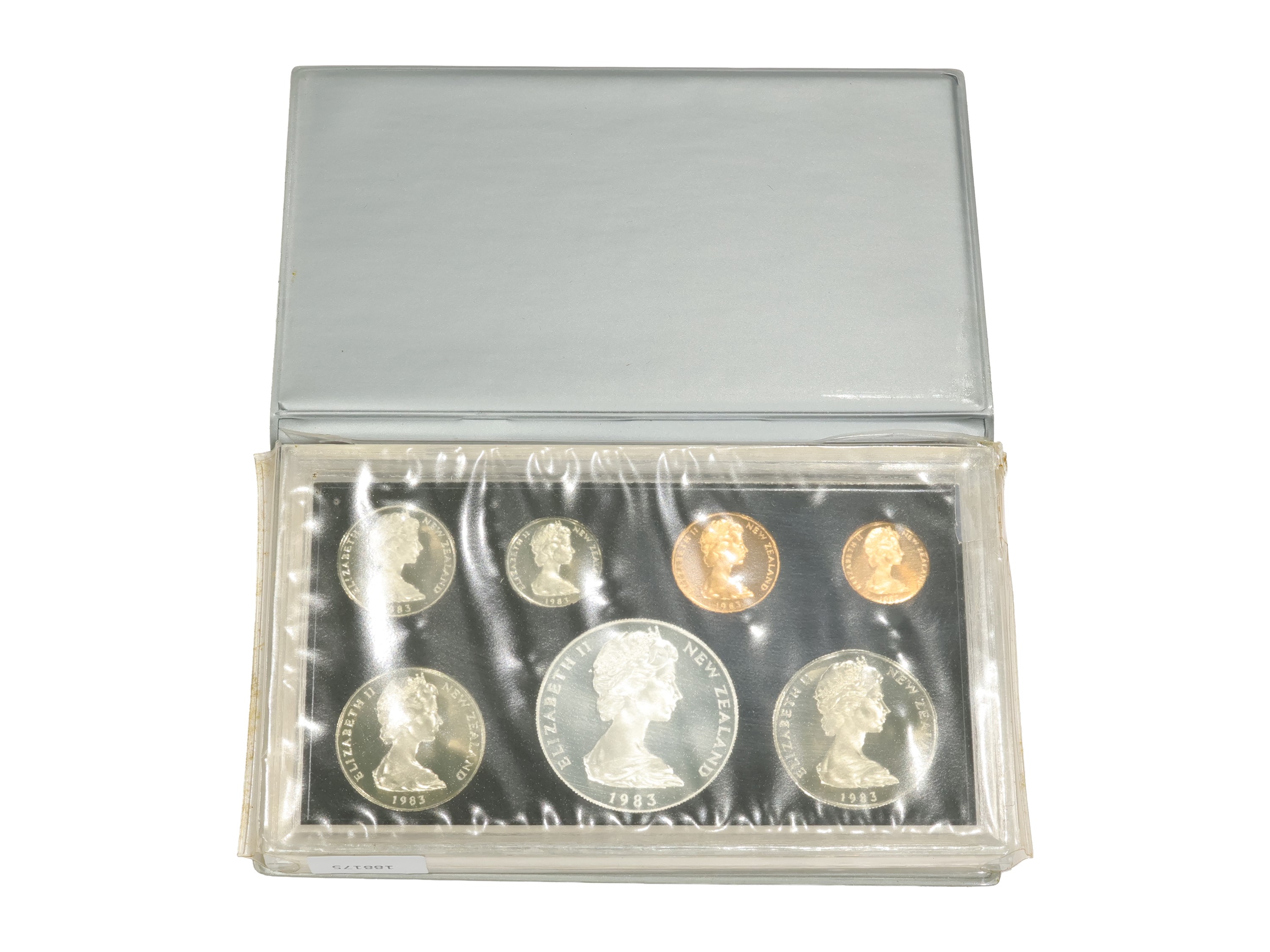 Set di 8 monete, New Zeland 1983 (50th Anniversary of NZ's Coniage 1933–1983), argento 925/1000
