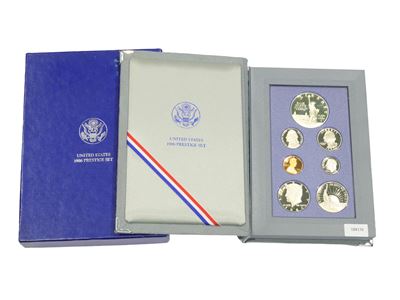 Liberty Prestige set, USA 1986, dollaro Liberty in argento 900/1000 (set da 7 monete)