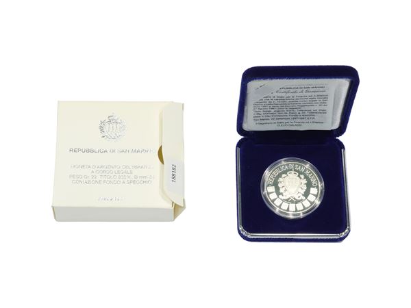 Republic of San Marino 1997, commemorative silver coin with legal tender status