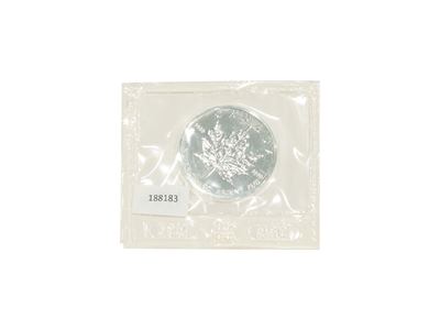 Canada, 5 Dollari Foglia d’Acero (3° ritratto), argento 999/1000