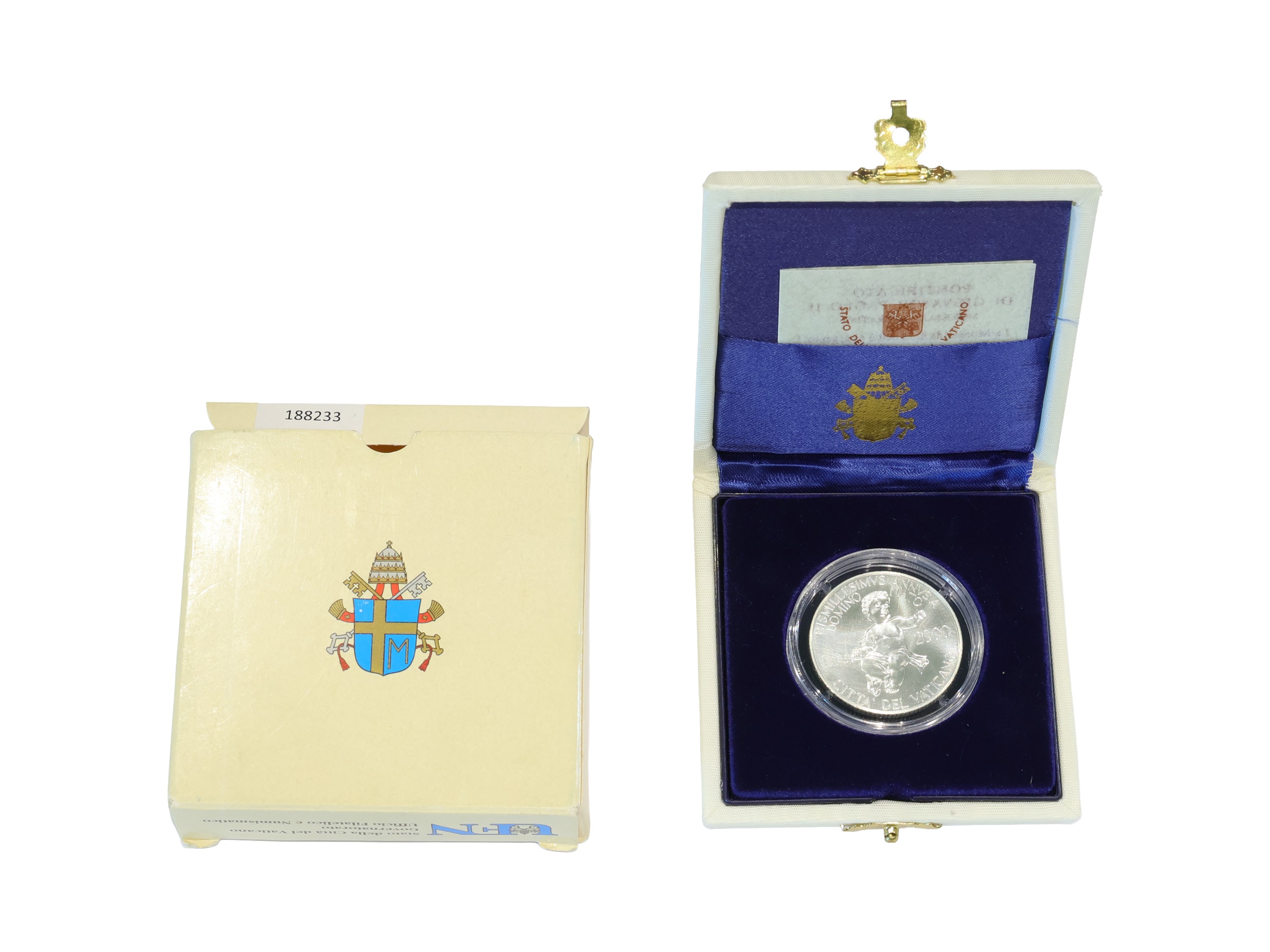 Giovanni Paolo II (Papa), Moneta bimillenario della Nascita di Gesù, argento 835