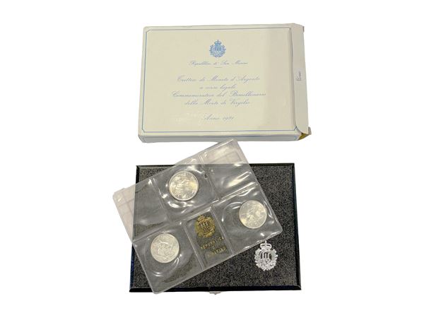 San Marino, Triptych of legal tender silver coins