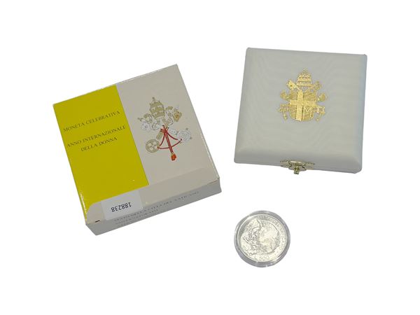 Vatican 1995, silver commemorative coin, International Women's Year