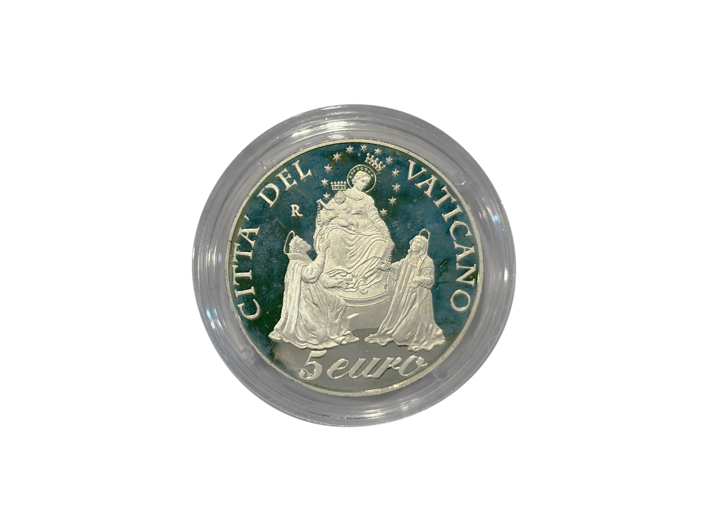 Vaticano 2003, Moneta celebrativa del XXV Anno di Pontificato (Giovanni Paolo II), argento 925, P...
