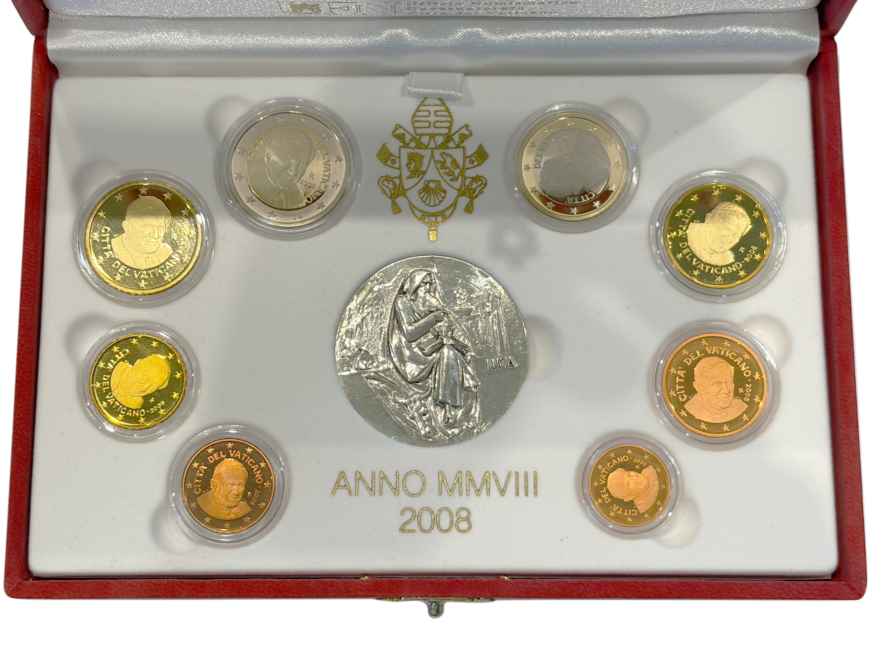 Papa Benedetto XIV, Vaticano 2008 – Serie monete Euro divisionale ufficiale annuale (FS Proof)