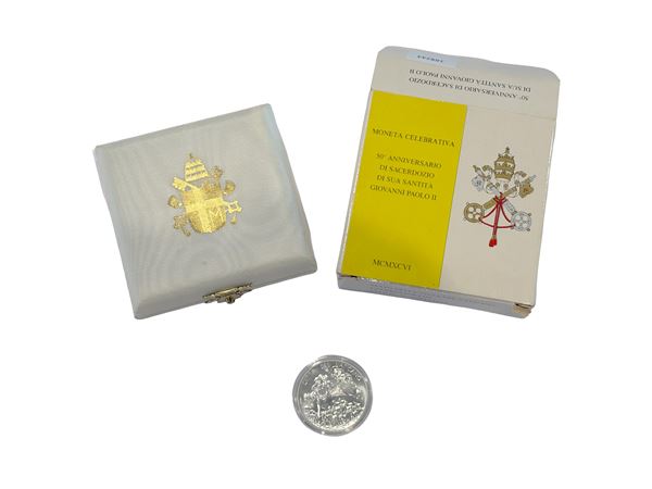 Vatican 1996, Coin celebrating the 50th Anniversary of the Priesthood