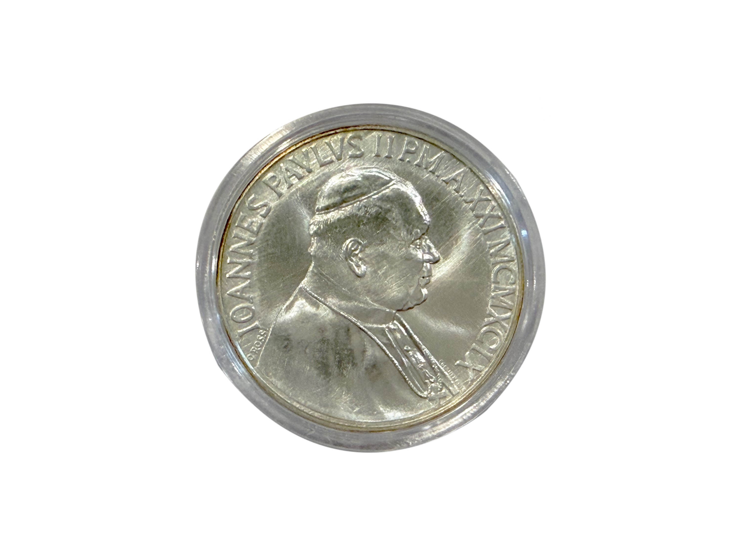 Papa Giovanni Paolo II, Vaticano 1999 — Moneta commemorativa 70° Anniversario dell’Istituzione de...