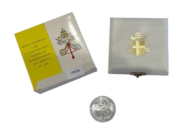 Vatican 1992, Coin celebrating the discovery and evangelization of America