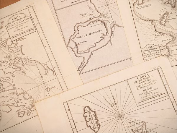 Jacques-Nicolas Bellin - Quattro mappe settecentesche