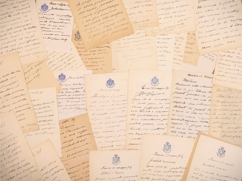 Leopoldo Franchetti - Lettere manoscritte su carta intestata della Camera dei Deputati (1890-1898...