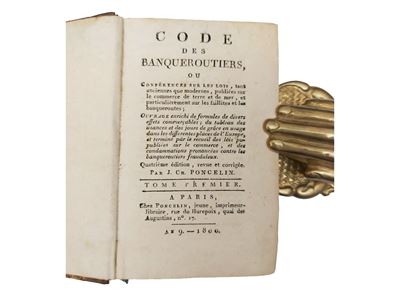 Poncelin, Code des banqueroutiers