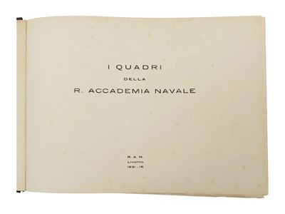 Livorno, R.A.N., I quadri della R. Accademia navale, 1931