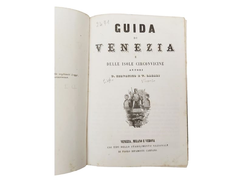 Pietro Selvatico e Vincenzo Lazari, Guida di Venezia e delle isole circonvicine