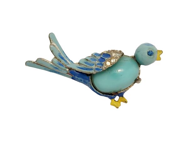 Coro - Mrs. Bluebird brooch