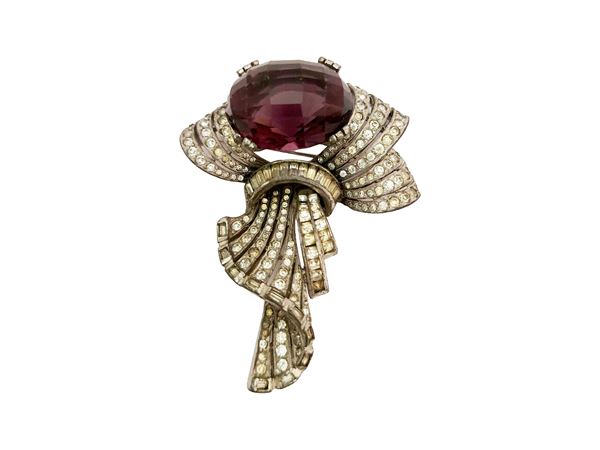 Ciner - Deco style brooch
