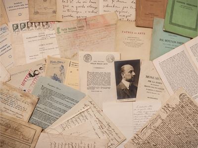 Miscellanea di lettere, documenti e opuscoli otto/novecenteschi a carattere storico, politico e g...