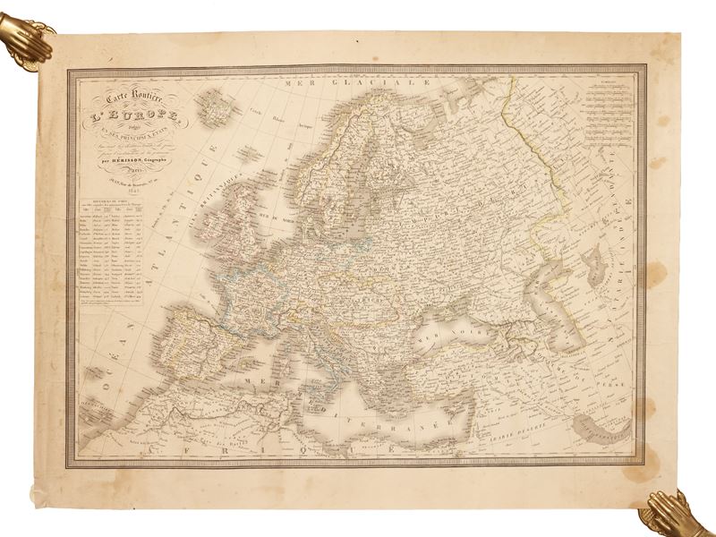 Eustache Hérisson - Carte routière de l’Europe
