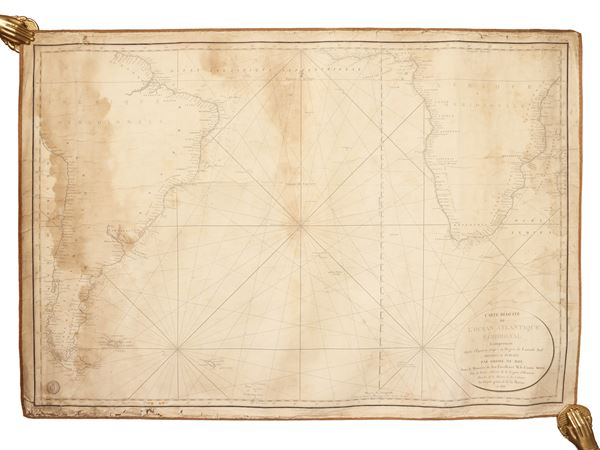 Carte réduite de l'Océan Atlantique méridional