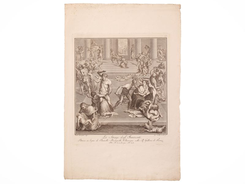 Giovan Battista Cecchi - La strage degli innocenti (incisione)