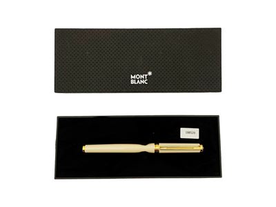 Montblanc, Penna roller Noblesse Oblige avorio crema in resina con finiture dorate