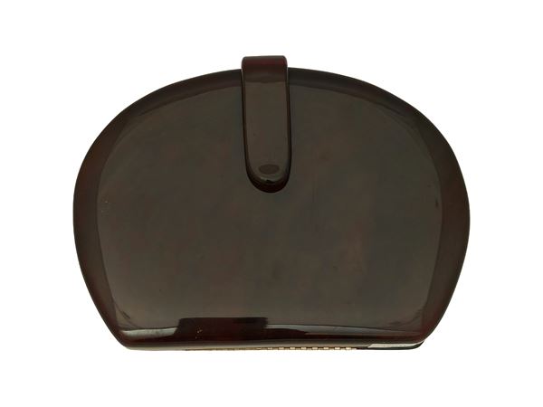 Tortoise effect resin clutch, Cesare Piccini