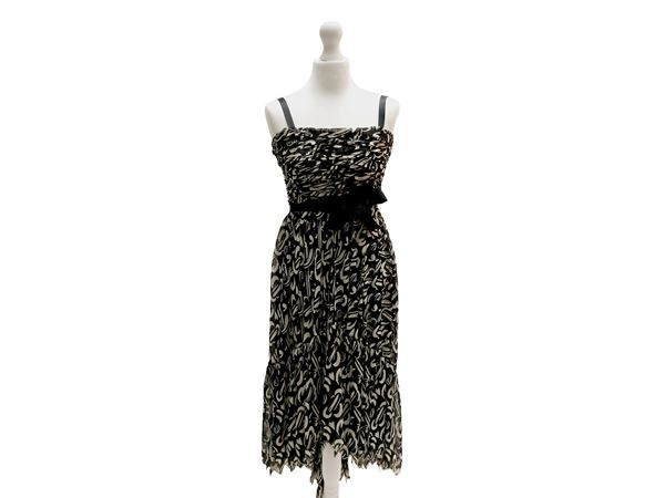 Chanel - Silk chiffon cocktail dress