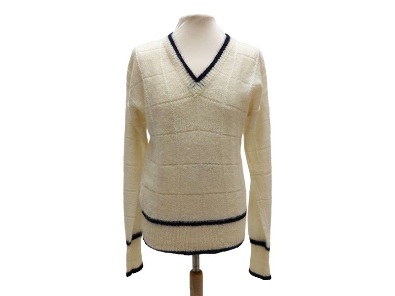 Maglione da Tennis in Mohair Panna, L'uomo di Milena Moselli