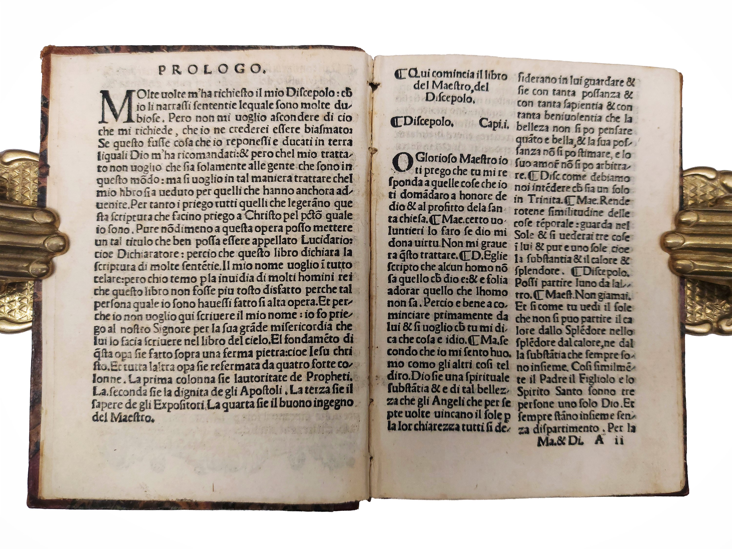 Honorius Augustodunensis - Il Maestro e il Discipolo. Lucidario in lingua toscana, Venezia 1525