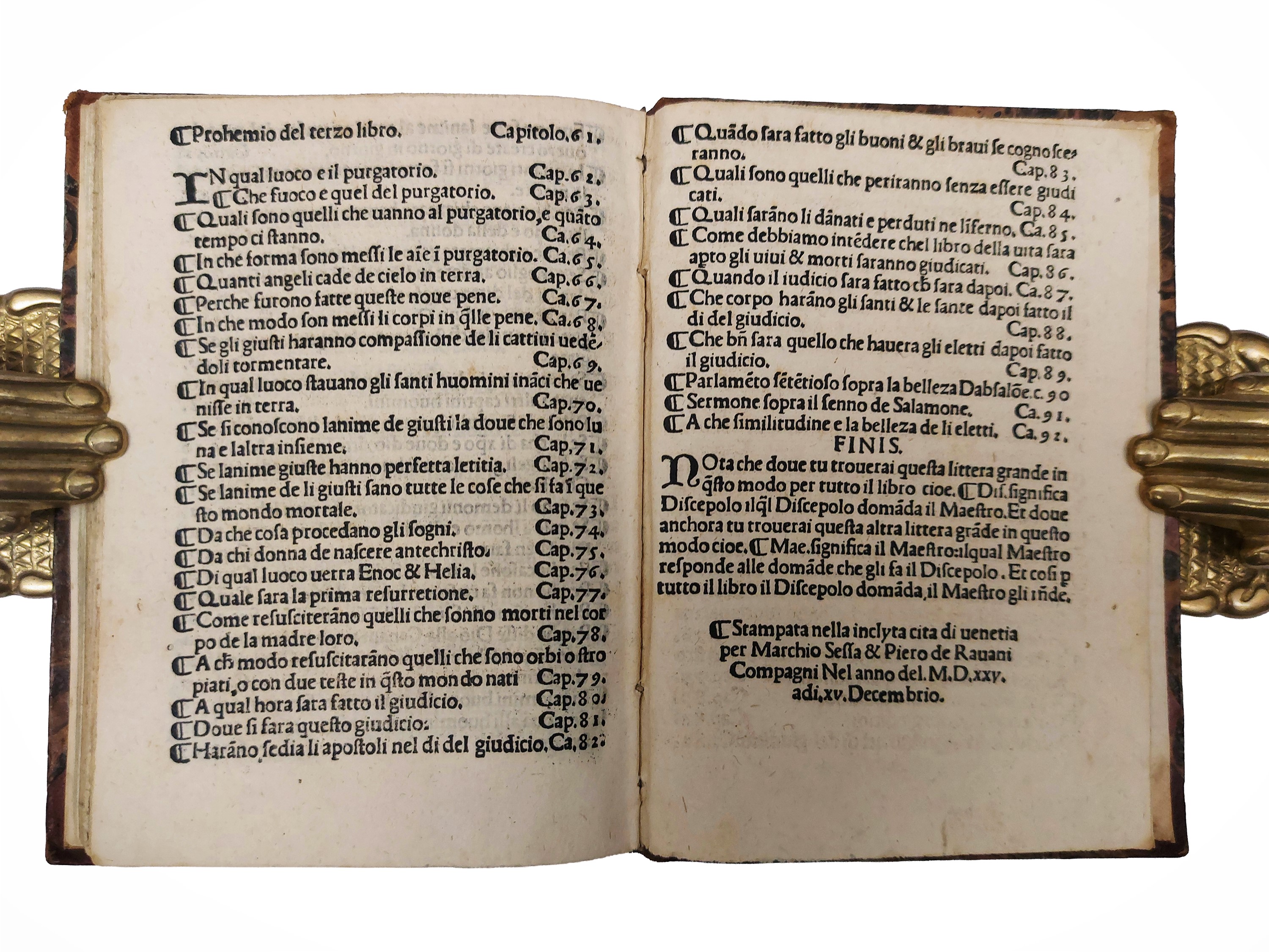 Honorius Augustodunensis - Il Maestro e il Discipolo. Lucidario in lingua toscana, Venezia 1525