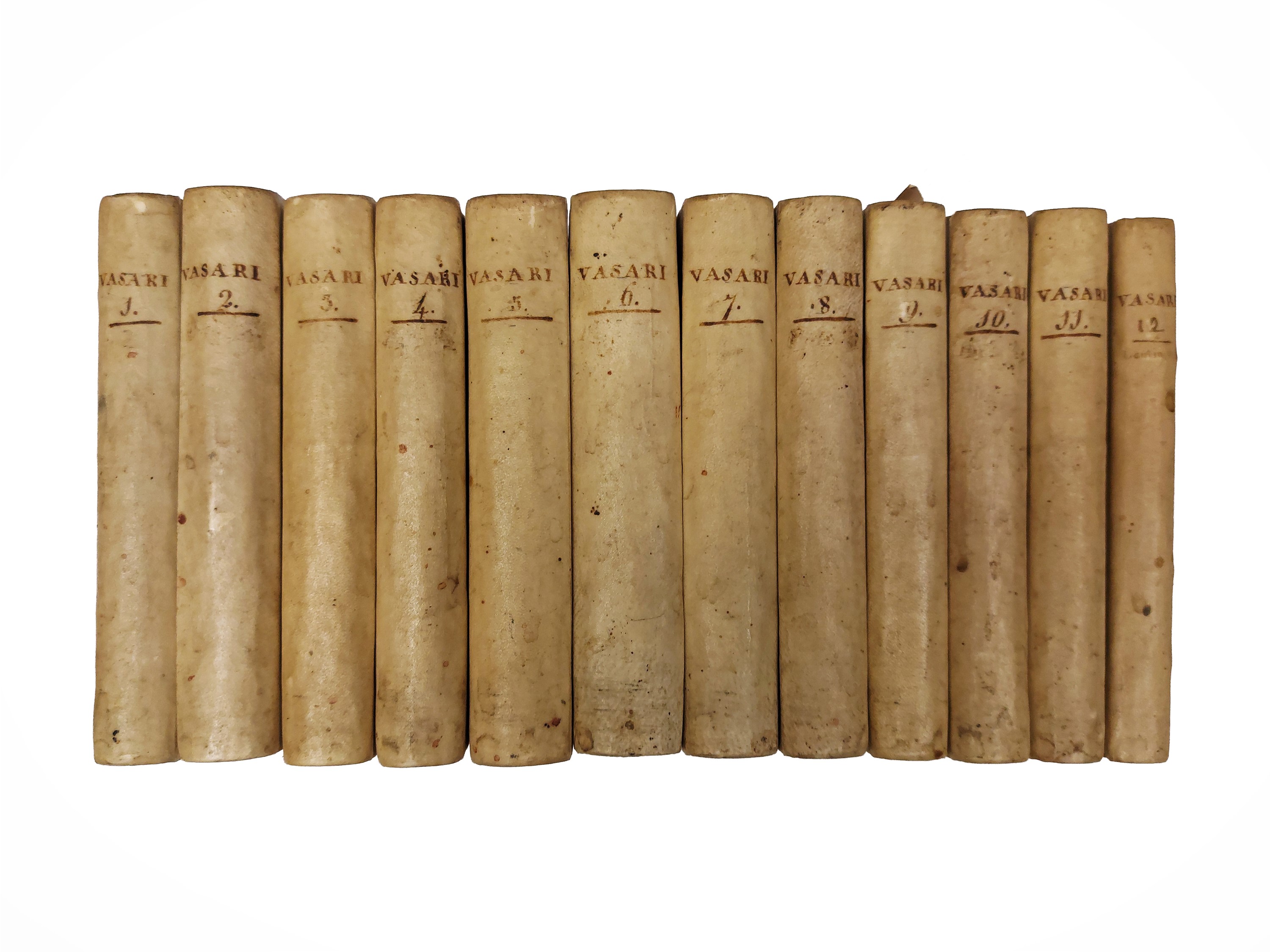 Giorgio Vasari - Le Vite: nona edizione con ritratti incisi in rame (6 volumi in 12 tomi), 1822-1...