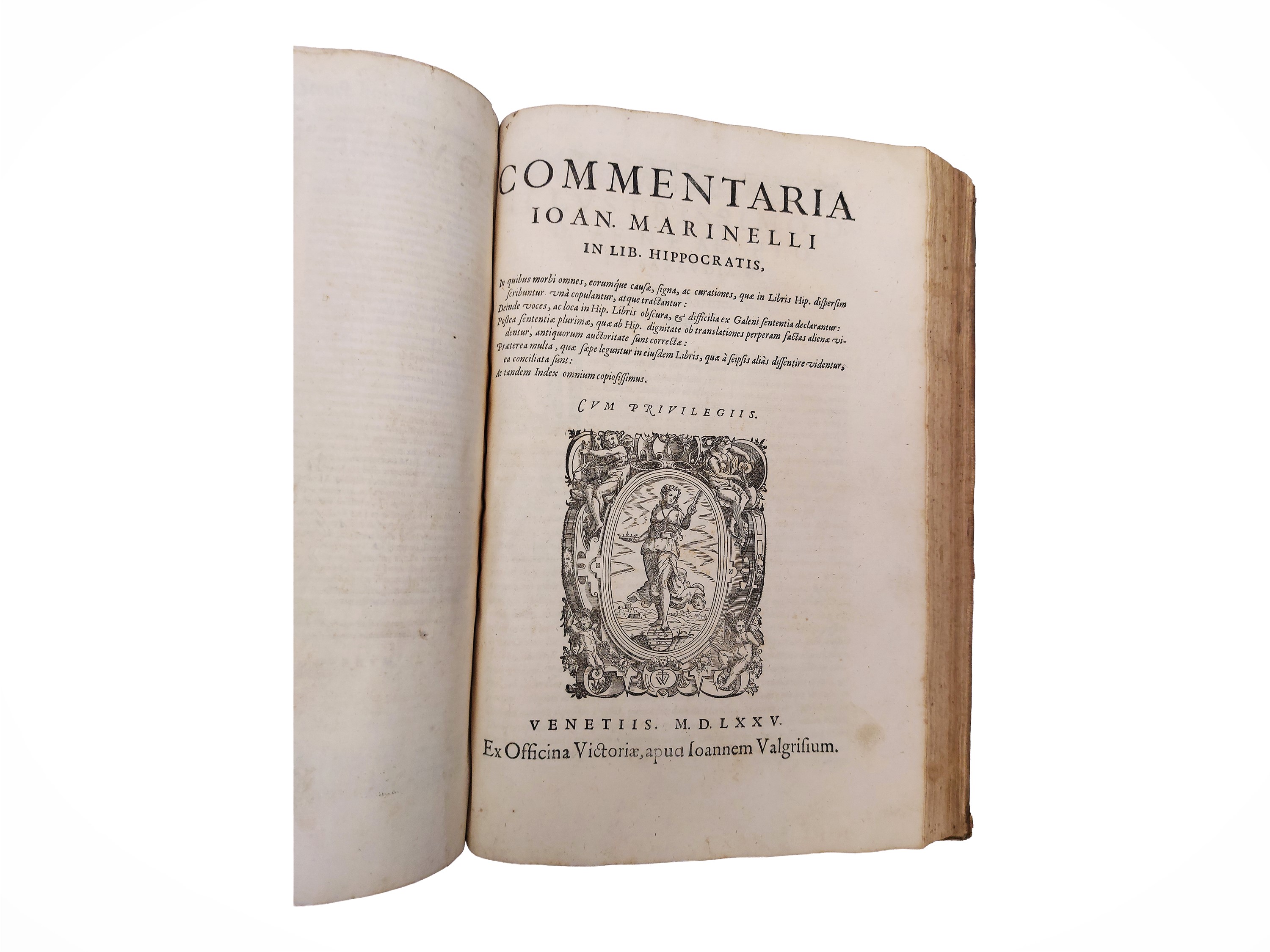 Hippocrates - Ippocrate, Opera omnia medicorum, prima edizione in 1 volume, 1575
