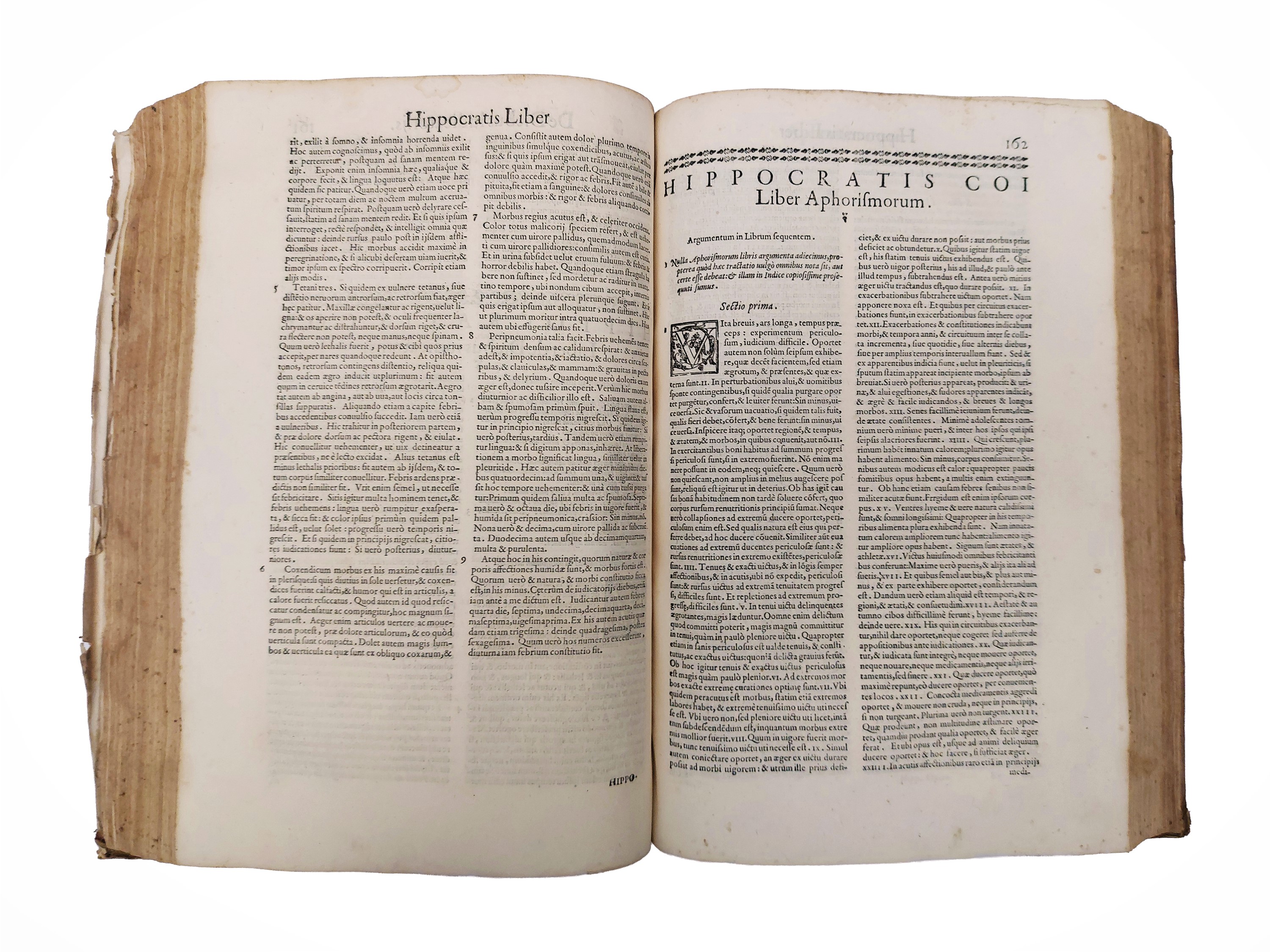 Hippocrates - Ippocrate, Opera omnia medicorum, prima edizione in 1 volume, 1575