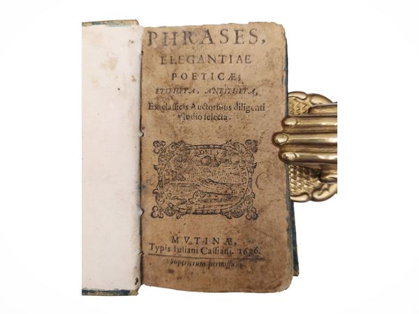 Phrases elegantiae, poeticae. Epitheta, anthitheta. Ex classicis auctoribus diligenti studio selecta