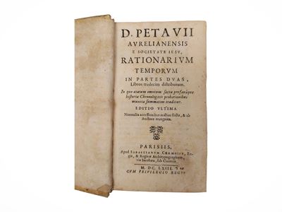 Rationarium temporum. Edizione del 1663, in-12°