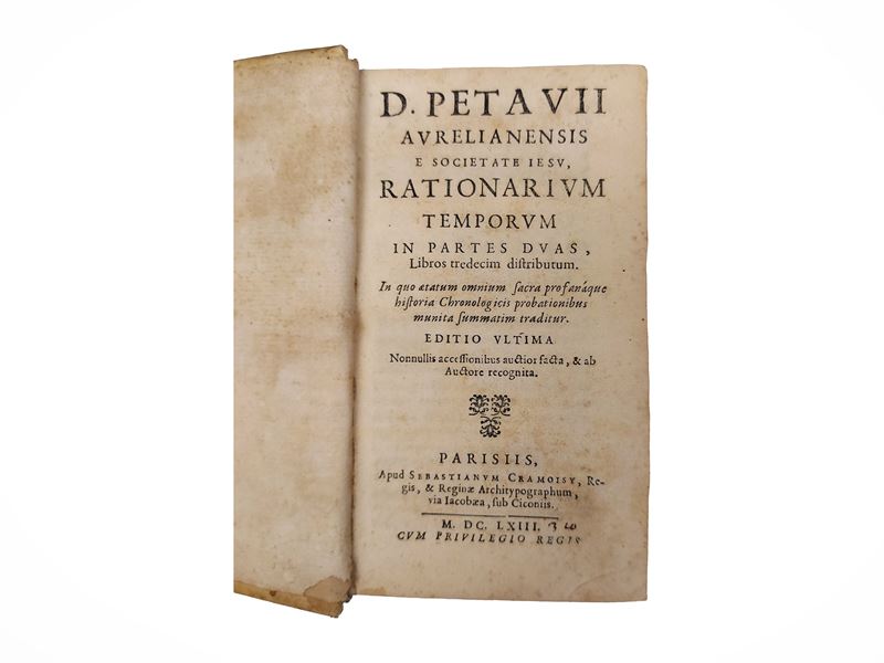 Denis Petau - Rationarium temporum. Edizione del 1663, in-12°