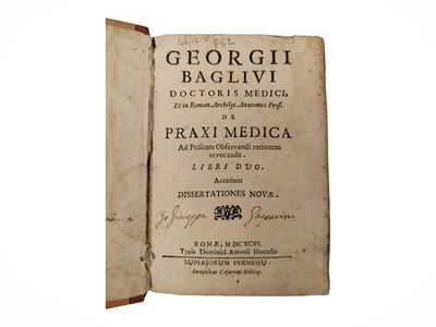 De Praxi medica. Trattato medico, prima edizione (1696)