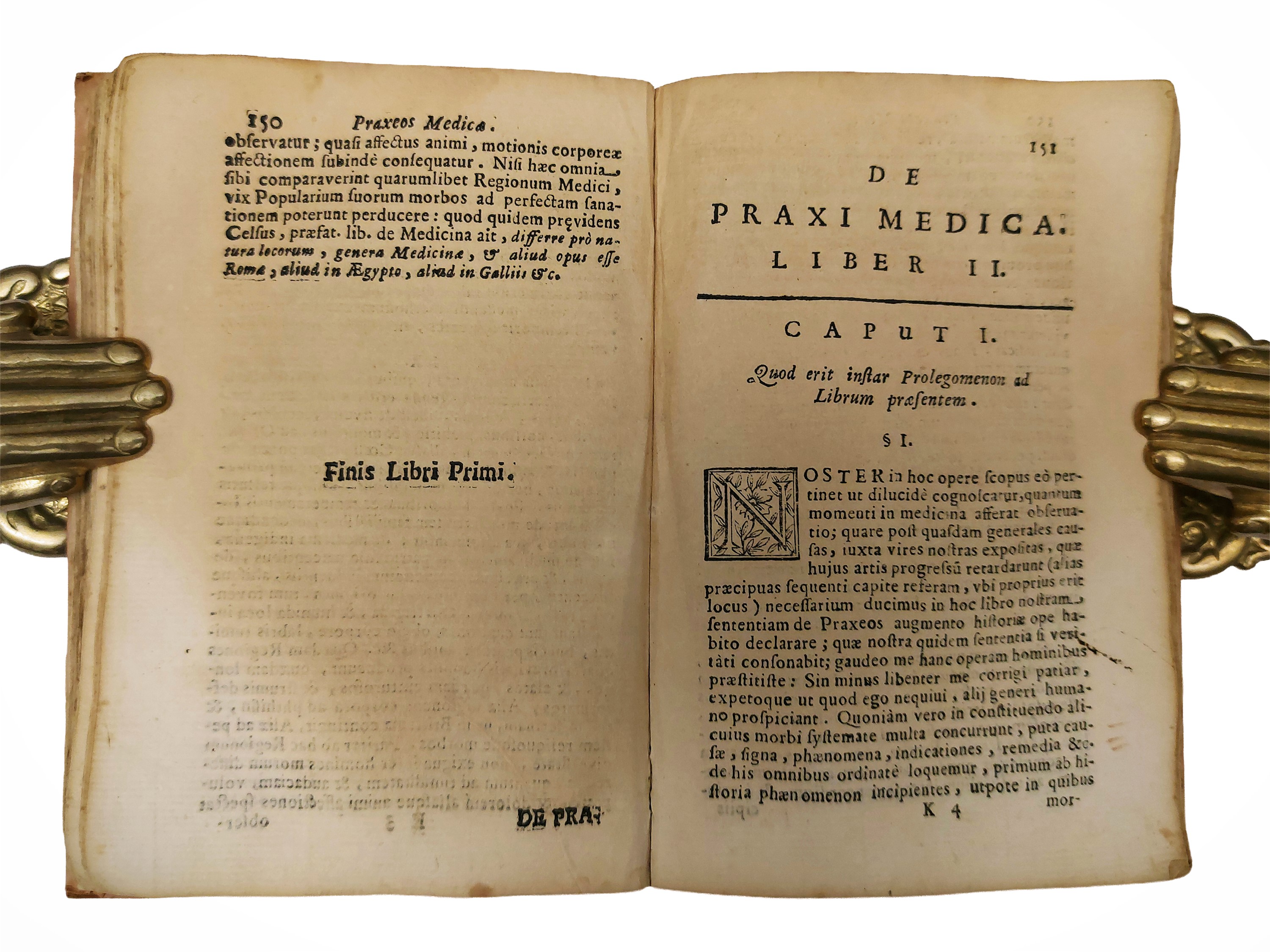Giorgio Baglivi - De Praxi medica. Trattato medico, prima edizione (1696)